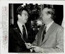 1974 Press Photo Senators Vance Hartke and Russell B. Long in Washington picture