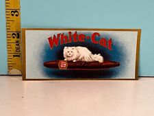 Vintage White Cat-Club House Nickel Seegar-Professor Morse Cigar lot 4Labels. picture