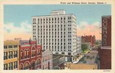 C1930s Birds Eye View Water and Williams Street Old Car Cushard Decatur  IL P369 picture