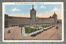 Vintage 1920s Postcard: Delaware & Hudson & Albany Evening Journal Buildings NY picture