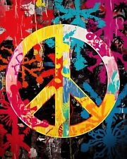 8x10 Glossy Color Art Print Psychedelic Peace Sign picture