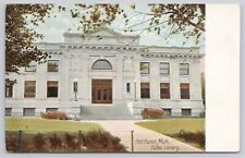 Port Huron Michigan MI Public Library Unposted Undivided c1907 Antique Postcard picture