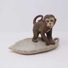 Vintage 1980s FF Japan Fitz & Floyd Stoneware Pottery Monkey Figural Tray Plate picture