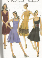 5232 McCalls Sewing Pattern UNCUT Flared Lined Dress Plus Size 16 18 20 22 picture