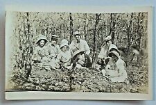 Group of Young Friends Posing for Photo in Woods Postcard RPPC 8728 picture