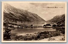 Postcard RPPC Bennett, B.C. Canada, abandoned town on Bennett Lake   F 18 picture
