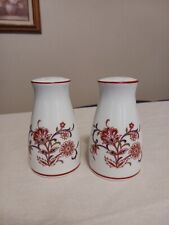 New Vintage Rare Noritake Porcelain Salt & Pepper Shakers Floral Asian Style.  picture