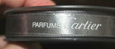 Vintage Cartier Parfums Gray Ribbon - Approx 10-11 FEET LONG (Approx 3.5yd) NIP picture