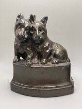 NuArt Creations Scottie Dog Bookend Figurine Cast Metal Bronze Finish 1930’s picture