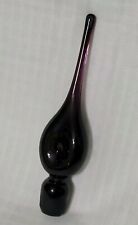 Vintage Rainbow Glass Flame Stopper Only Purple Amethyst Mid-century picture
