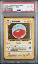 1999 Pokemon Jungle Electrode Holo Rare 2/64 No Symbol Error - PSA 8 NEAR MINT picture