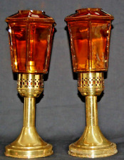 Vintage 60s Spring-Loaded Brass Alta Candleholders 1950's picture