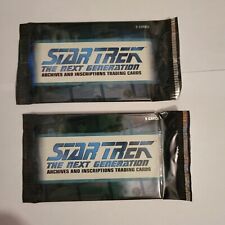 Star Trek TNG Archives and Inscriptions 2022 Sealed Trading Card  2 Pack Lot picture