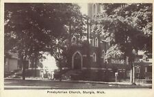 Vintage Michigan Postcard  Presbyterian Church, Sturgis,  Michigan  Posted 1939 picture