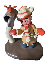Napco 1958 Mickey Figurine A3163 MCM Mail Cardinal Freckles Vintage picture
