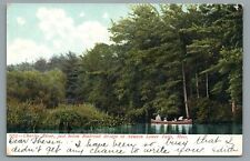 Charles River Railroad Bridge Newton Lower Falls Massachusetts Vintage Postcard picture
