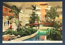 Postcard West Palm Beach Florida Palm Beach Mall Interior Waterfall picture
