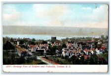 1914 Birds Eye View Of Yonkers And Palisades Yonkers New York NY Postcard picture