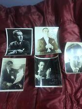 Five famous International Musician Performers signed autographed photos picture
