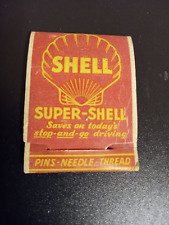 FULL - 1930's SHELL GAS Sewing Kit Matchbook. Unused&Unstruck. N-Mint picture
