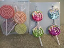 Lot of 10~ Lollipops Ornaments-Christmas Tree Multi-Colors Sweets Holiday 🎄 picture