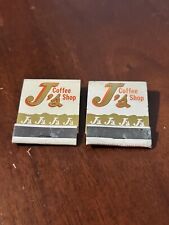 Vintage Matchbooks Lot of 2 Eat At Js Coffee Shop Bakersfield California * FLAWS picture
