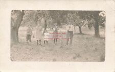 MI, Freeport, Michigan, RPPC, Family Eating Apples In Orchard, Photo picture