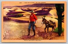 Two Of A Kind On The Desert Vintage Postcard picture