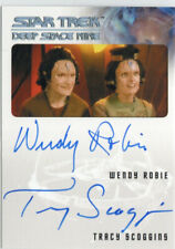 Star Trek DS9 Heroes & Villains Dual Autograph Wendy Robie & Tracy Scoggins picture