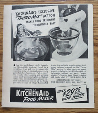 KitchedAid Thoro - Mix Food Mixer Hobart Mfg. Co., Troy OH 1940 Print Ad picture
