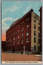 Chicago IL Moody Bible Institute Men's Building c1910s Postcard picture