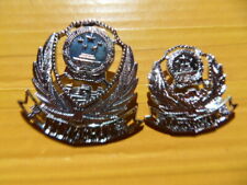 China Police Hat Cap Badge,99's series,pair,For Man and Woman picture