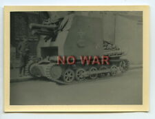 WWII ORIGINAL GERMAN WAR PHOTO CAMO PANZER / TANK Sturmpanzer I BISON Pz.KpfW.I picture