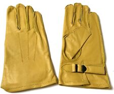  WWII US ARMY SHERMAN TANK TANKER LEATHER WORK GLOVES-LARGE picture