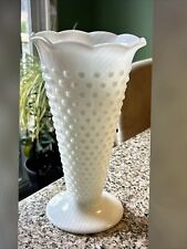 Vintage Milk Glass Hobnail Vase picture