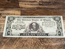 Black Gold Certificate $100 One Hundred Florida Bucks 1956 Ponce De Leon Bill picture