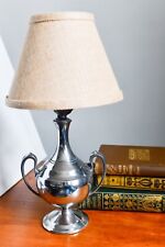 Silver Pewter Trophy Urn Table Lamp Traditional Lighting Light picture