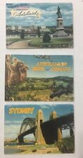 Vtg Austrailian Souvenier Postcard  Photo Packs Sydney Adelaide Nucolorvue picture
