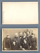 Vintage CDV Albumen Business Card CDV ID Group, Albuminated Print, picture