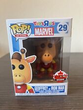 VAULTED EXCLUSIVE Geoffrey as Iron Man Funko Pop #29 Marvel Ad Icons Giraffe Toy picture