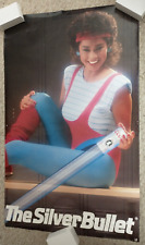 Vintage 1986 Coors Light THE SILVER BULLET Sexy Locker Room Girl Poster RARE picture