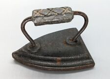 Estate Find- Vintage Solid Metal Mini Iron picture