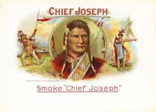 Chief Joseph - Cigar Box Label - Americana - Not Actual Cigars - Cigar Box Label picture
