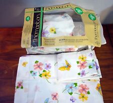 Vintage Thomaston Double Sheet Set 4 Pieces Cases Flat Fitted Floral NOS Melanie picture