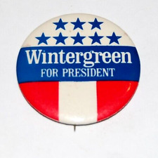2004 John WINTERGREEN FOR PRESIDENT pin pinback button political Harvard picture