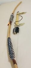 A Native American Hickory Bow  Made By Enrolled Tribal Member 63” With 5 Arrows picture