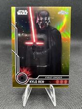 2023 Topps Chrome Star Wars Kylo Ren Gold Refractor /50 #71 picture