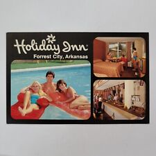 Holiday Inn Forrest City Arkansas I-40 Vintage Postcard Swimming Pool Room Food picture