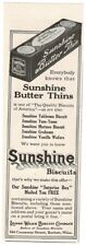 1913 LOOSE-WILES BISCUIT CO. Sunshine Biscuits Vintage Print Ad picture