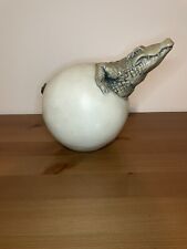Vintage TMS 2002 Baby Alligator and Egg Statue - 9